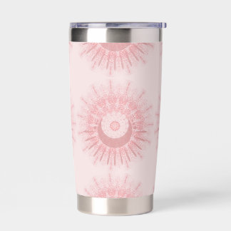 Blush Pink Tribal pattern Travel Mug Insulated Tumbler