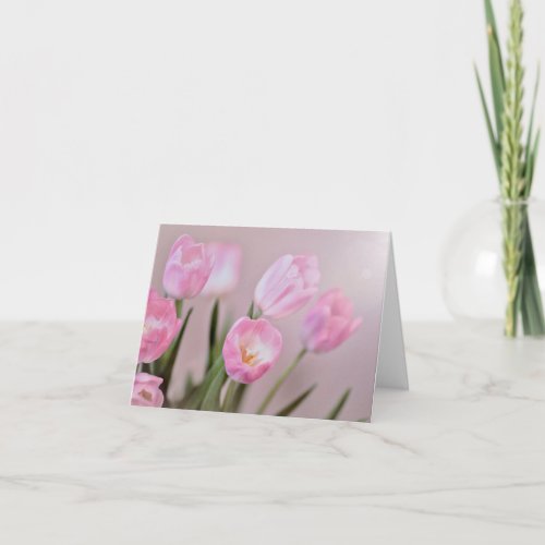 Blush Pink Tulip Note Cards 