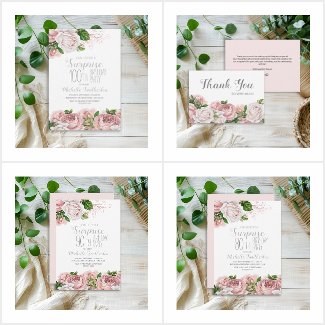 BLUSH PINK VINTAGE FLORAL BIRTHDAY PARTY