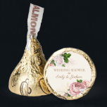 Blush Pink Vintage Floral Couple's Wedding Shower Hershey®'s Kisses®<br><div class="desc">Beautiful and elegant blush pink vintage floral couple's wedding shower or wedding Hershey's Kisses. Personalized with the couple's names. Contact us for help with customization or to request matching products.</div>