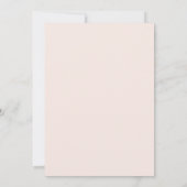 Blush Pink Watercolor Bloom Baby Shower Invitation (Back)