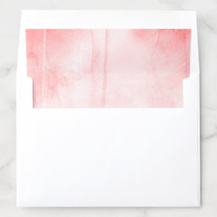 Blush Pink Watercolor Envelope Liner