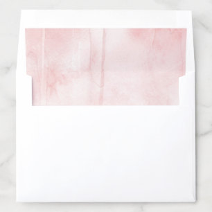 Blush Pink Watercolor Envelope Liner