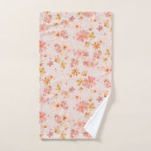 Blush Pink Watercolor Floral Pattern