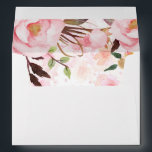 Blush Pink Watercolor Flowers Envelope<br><div class="desc">Floral blush pink envelopes</div>