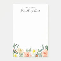 Blush Pink Watercolor From The Desk Of Post-it Notes