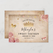 Blush Pink Watercolor Rose Gold Elegant Save The D