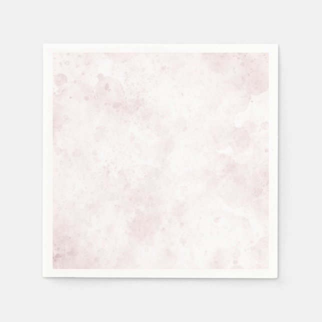 Blush Pink Watercolor Stain Modern Glam Wedding Napkins (Front)