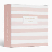 Blush Pink Watercolor Stripes