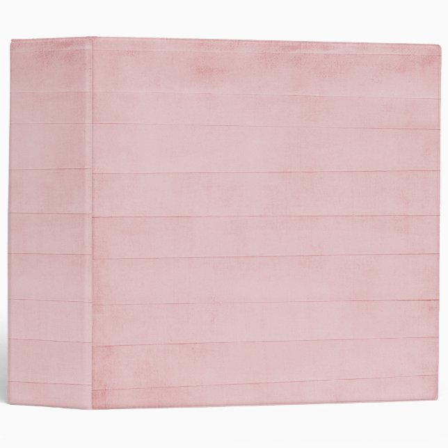 Blush Pink Watercolor Texture Look Girly Pastel Binder (Front/Spine)
