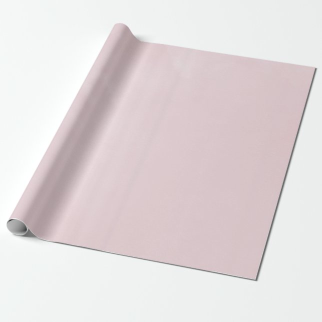 Blush Pink Watercolor Wrapping Paper (Unrolled)