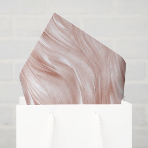 Blush Pink Wavy Streaks Wedding Tissue Paper