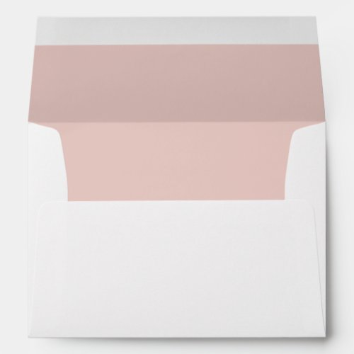 Blush Pink Wedding Elegant Modern Return Address Envelope