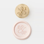 Blush Pink wedding initials Wax Seal Stamp<br><div class="desc">Modern romantic wax looking wedding envelope seal . Please find more matching designs and variations from my "blissweddingpaperie" store. And feel free to contact me for further customization or matching items</div>