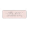 Blush Pink Wedding Return Address