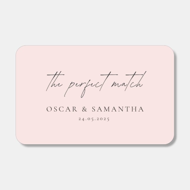 Blush Pink Wedding | The Perfect Match (Front)