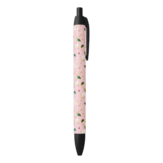 Blush Pink Whimsical Spring Flowers Blossom Pen (Bottom (Vertical))