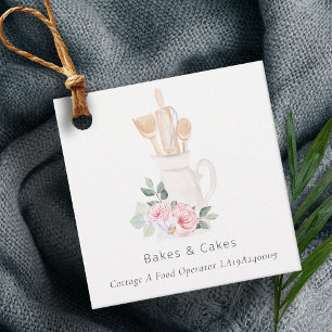 Blush Pink Whisk Spatula Spoons Baking Utensils Favor Tags