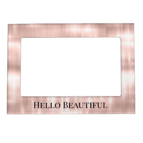 Blush Pink White Glam Magnetic Frame