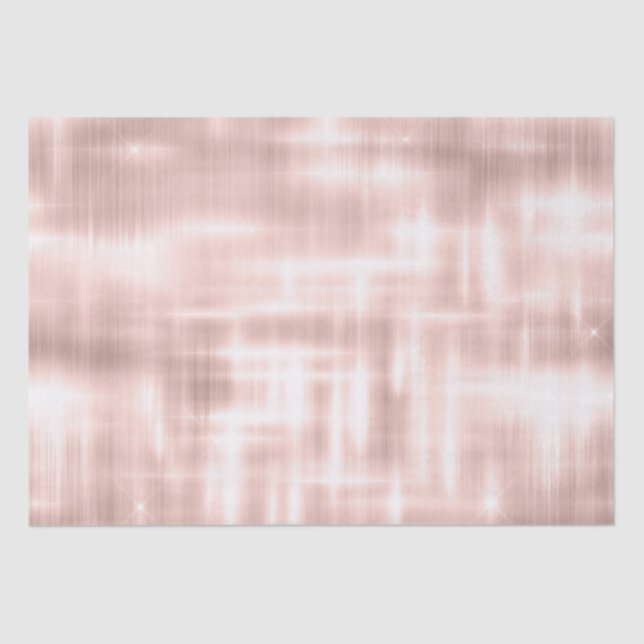Blush Pink White Glam Tissue Paper (Front)