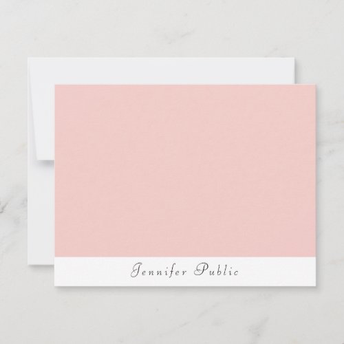 Blush Pink White Handwritten Modern Template
