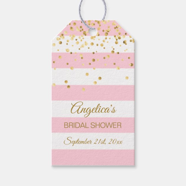 Paper Party Supplies Personalized Tags Baby Shower Gift Tag Purple Gold Shower Favor Tags Floral Thank You Tags Lavender Stripe Gift Tags Printable Gift Tag Stickers Labels Tags