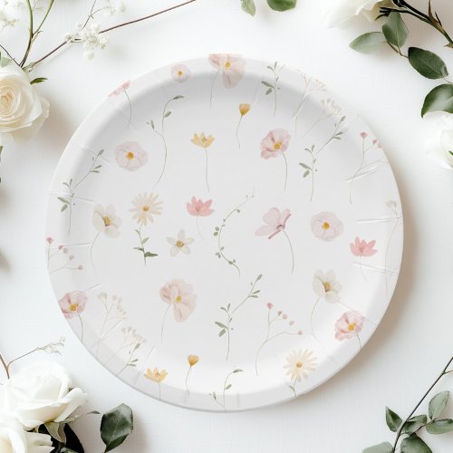Blush Pink Wildflower Floral Baby Shower