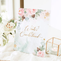 Blush pink Winter onederland birthday