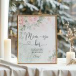 Blush pink Winter snowflakes mom-osa bar Poster<br><div class="desc">Blush pink Winter snowflakes mom-osa bar Poster
Matching items available.</div>