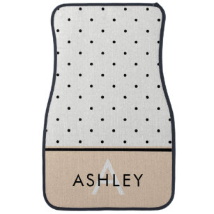 Black White Polka Dot Pattern Car Floor Mats Zazzle