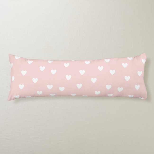 Blush Pink with White Hearts | Kids or Nursery