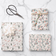 Blush Pink Woodland Christmas Floral