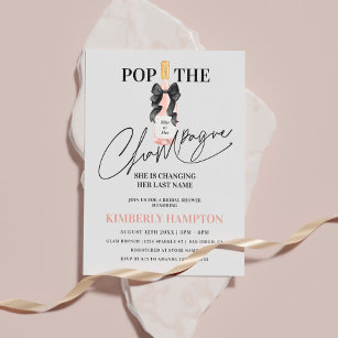Blush Pop The Champagne Bridal Shower Invitation