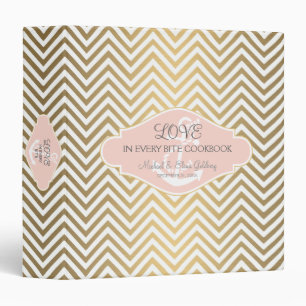 Blush Preppy Chevron Stripe Modern Nautical Anchor Binder