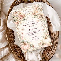 Blush Pumpkin Baby Shower