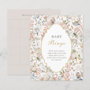 Blush Pumpkin Goose Baby Bingo
