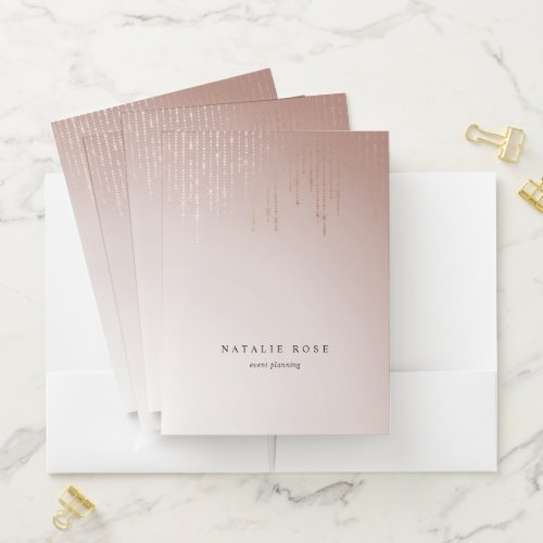 Blush Rain Personalized Pocket Folder