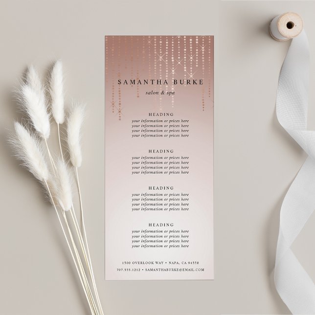 Blush Rain | Pricing or Services Rack Card (Creator Uploaded)