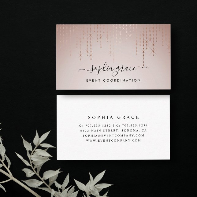 Blush Rain Signature Business Card (Creator Uploaded)