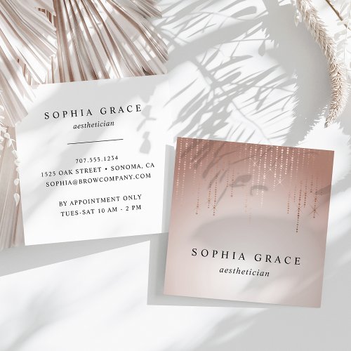 Blush Rain Square Business Card