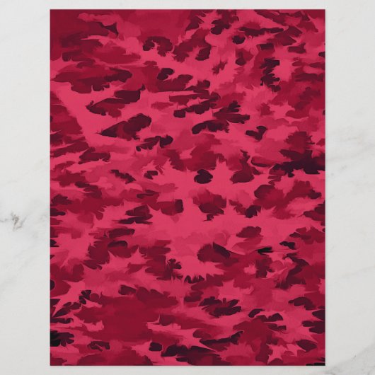 Blush Red Camouflage Pattern (Front)