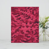 Blush Red Camouflage Pattern (Standing Front)