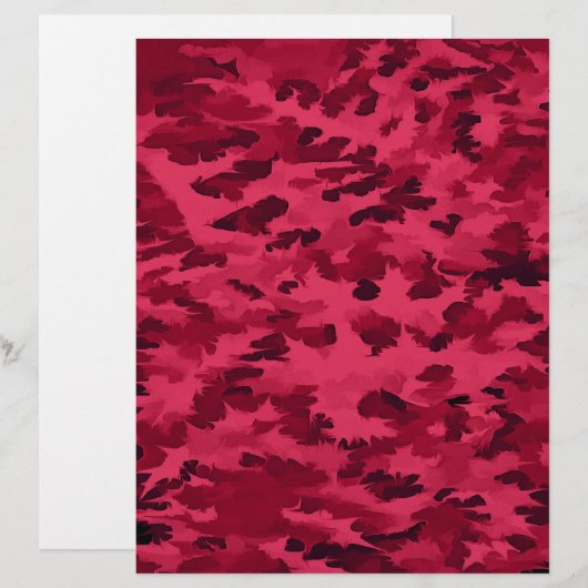 Blush Red Camouflage Pattern (Front/Back)
