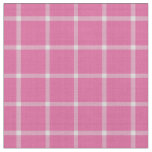 Blush Red Windowpane Plaid Fabric