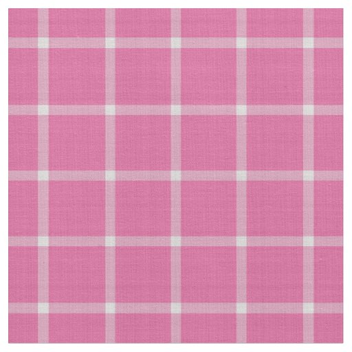 Blush Red Windowpane Plaid Fabric