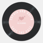 Custom Record Label Center Label Sticker | Zazzle