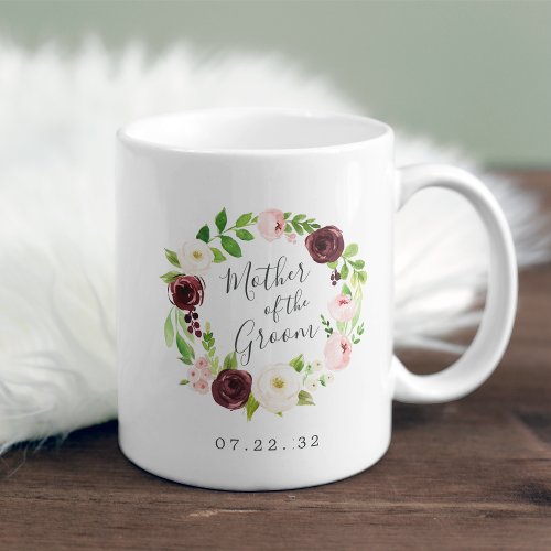 Blush Romance Mother of the Groom Coffee Mug