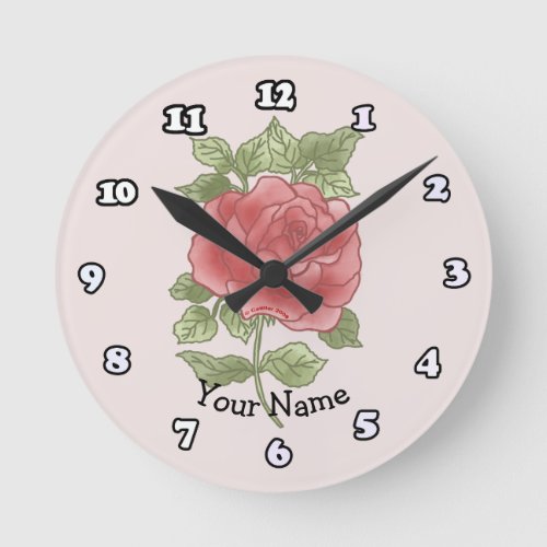 Blush Rose  Clock