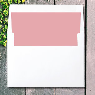 Blush Rose elegant soft modern tone solid color Envelope Liner