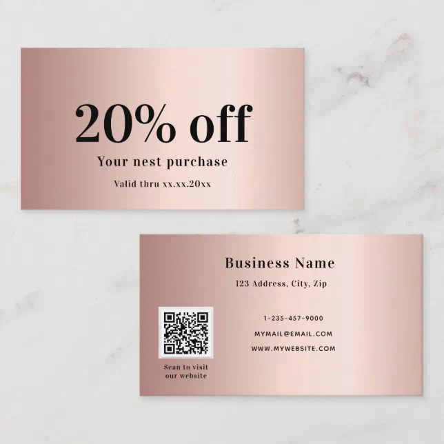 Qr Code Discount Card Qr Code Discount Card
